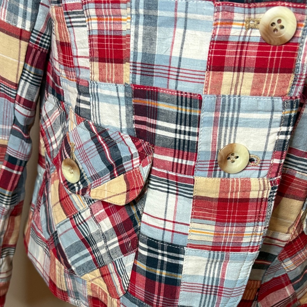 Pendleton Plaid Patchwork Cotton Blend Jacket - R… - image 4